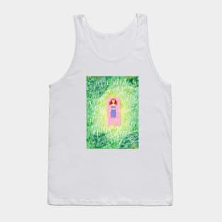 Woman in savasana, the final resting pose Tank Top